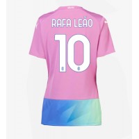 Koszulka piłkarska AC Milan Rafael Leao #10 Strój Trzeci dla kobiety 2023-24 tanio Krótki Rękaw